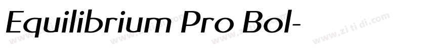 Equilibrium Pro Bol字体转换